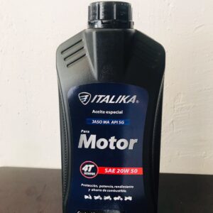 CAJA CON 20 PIZAS ACEITE ITALIKA 4T SAE 20W50 SG 950ML